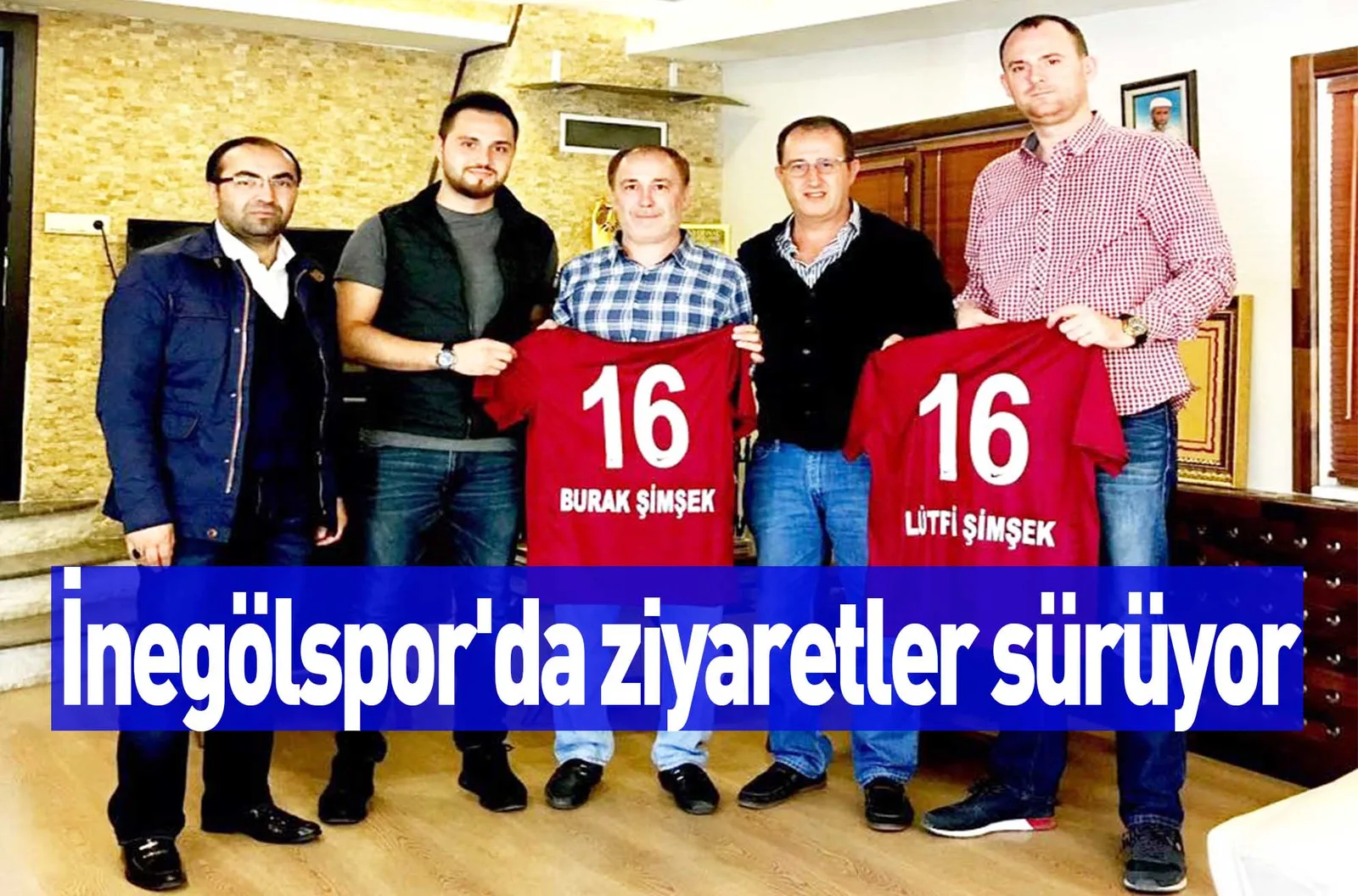 İnegölspor'da ziyaretler sürüyor