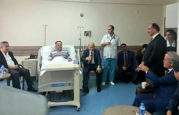 Arınç'tan Aktaş'a geçmiş olsun ziyareti