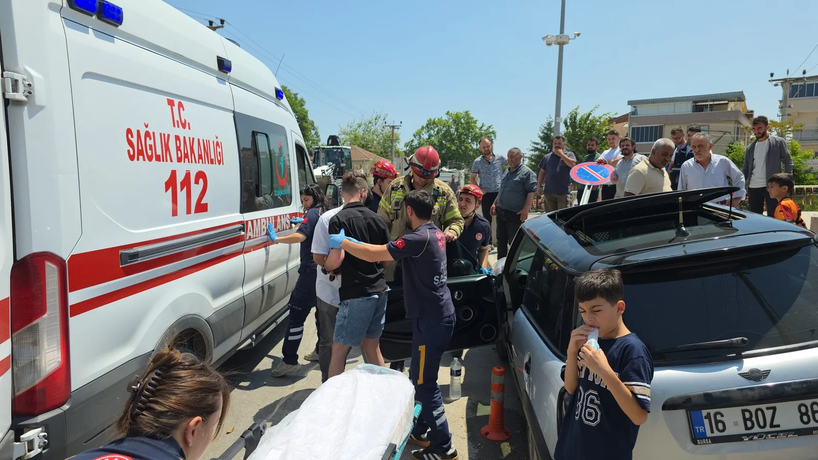 Fenalaşan sürücü şoka girdi