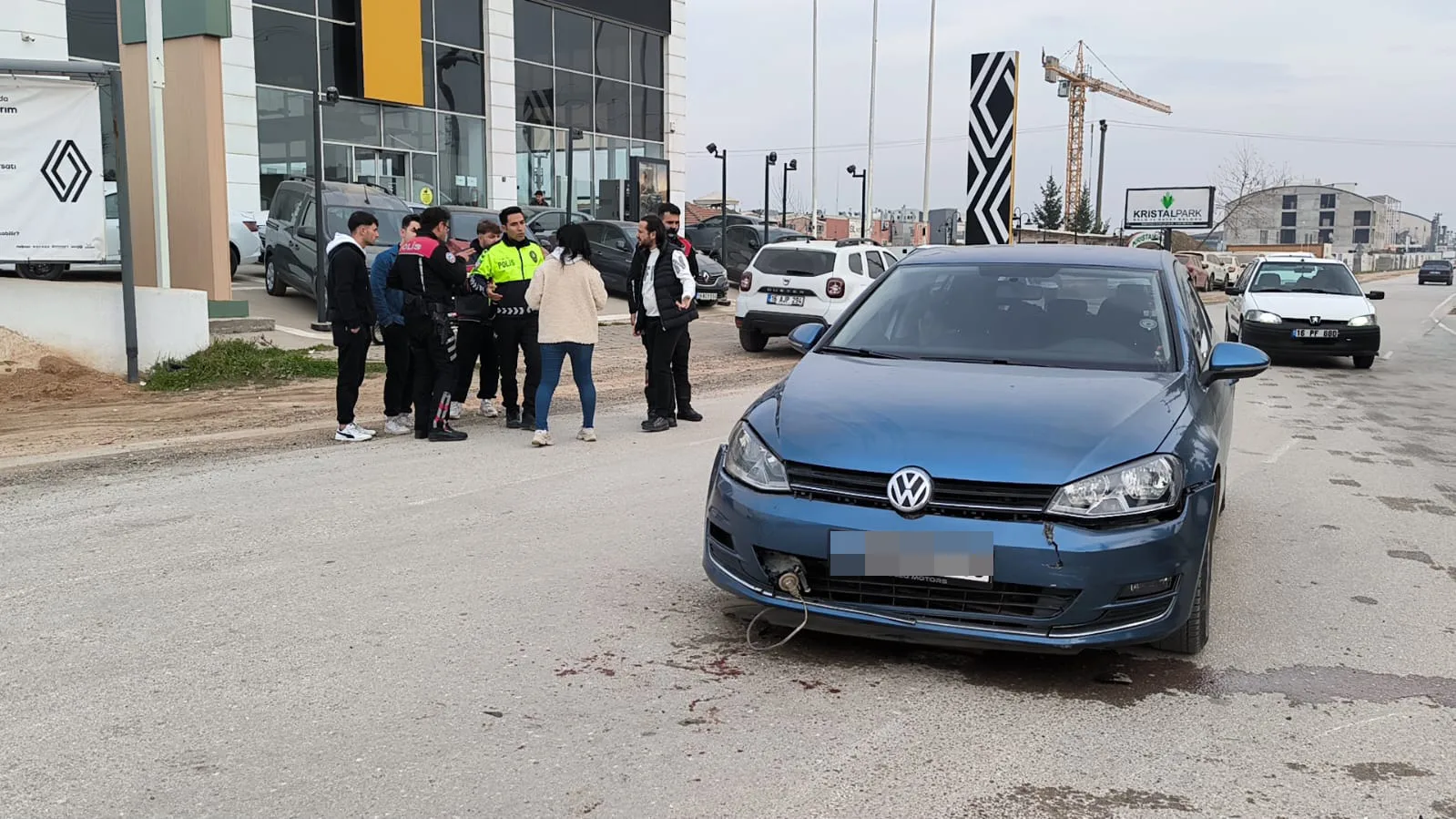 Motosiklet sürücüsü ölümden döndü