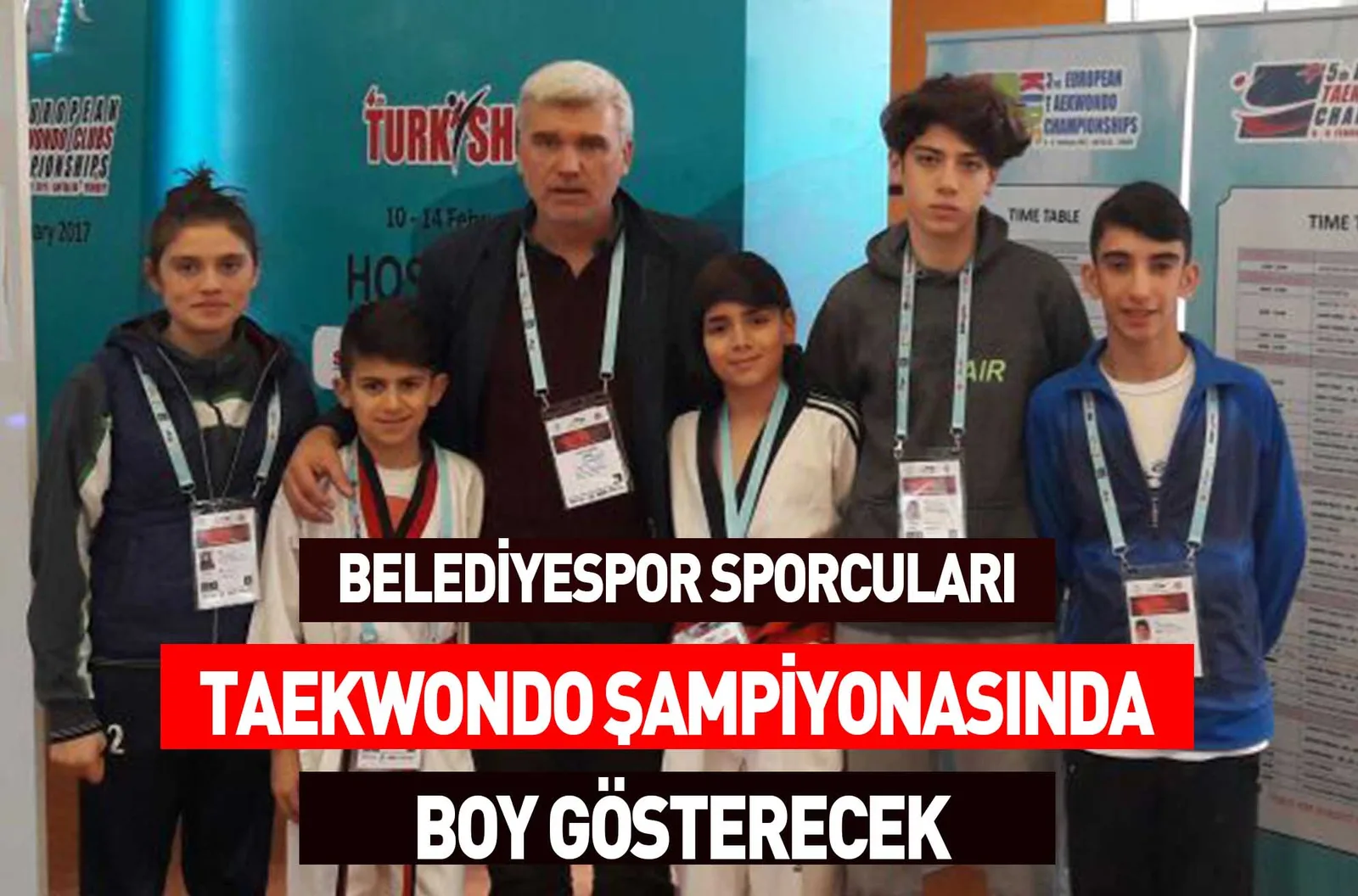 BELEDİYESPOR SPORCULARI TAEKWONDO ŞAMPİYONASINDA BOY GÖSTERECEK
