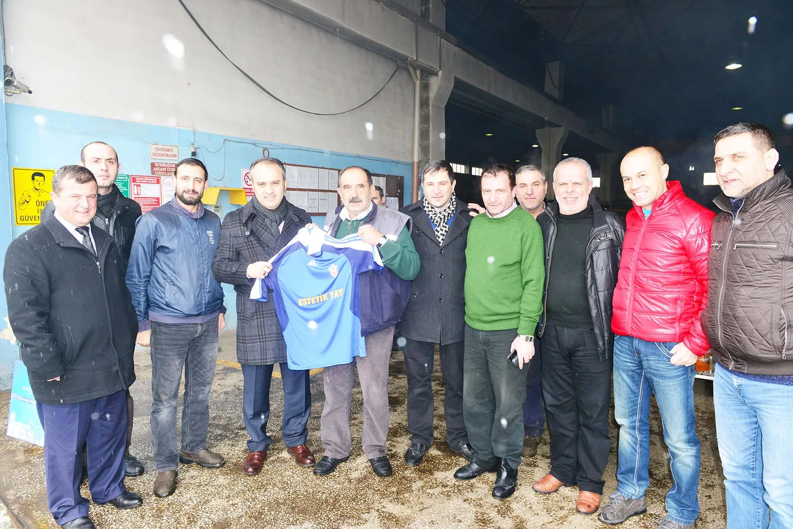 Beldiyespor'dan sponsoruna teşekkür ziyareti