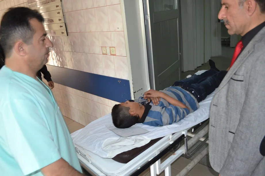 Otobüsün çarptığı çocuk yaralandı