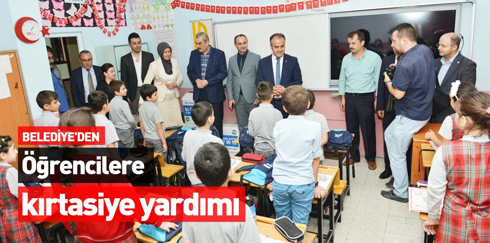 BELEDİYE'DEN  Öğrencilere kırtasiye yardımı