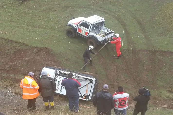 Off-Road Kupası yarışlarında korkutan kazalar