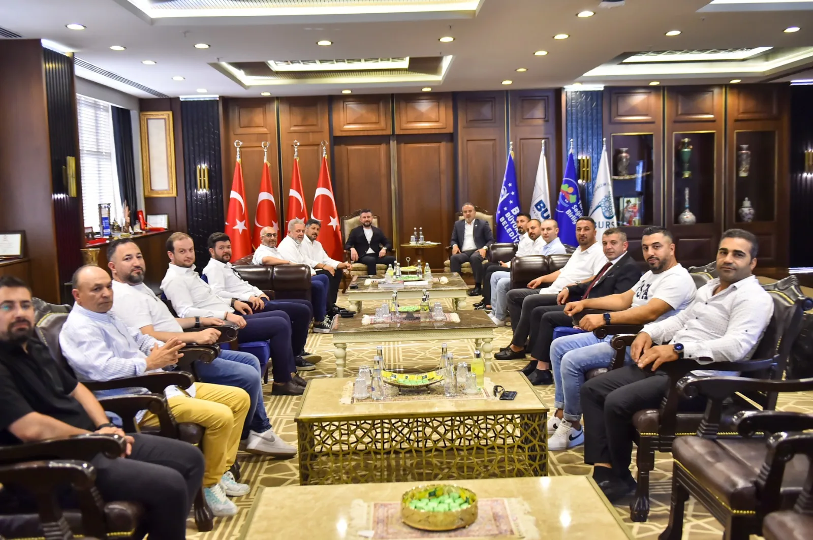 İnegölspor’dan Aktaş'a ziyaret