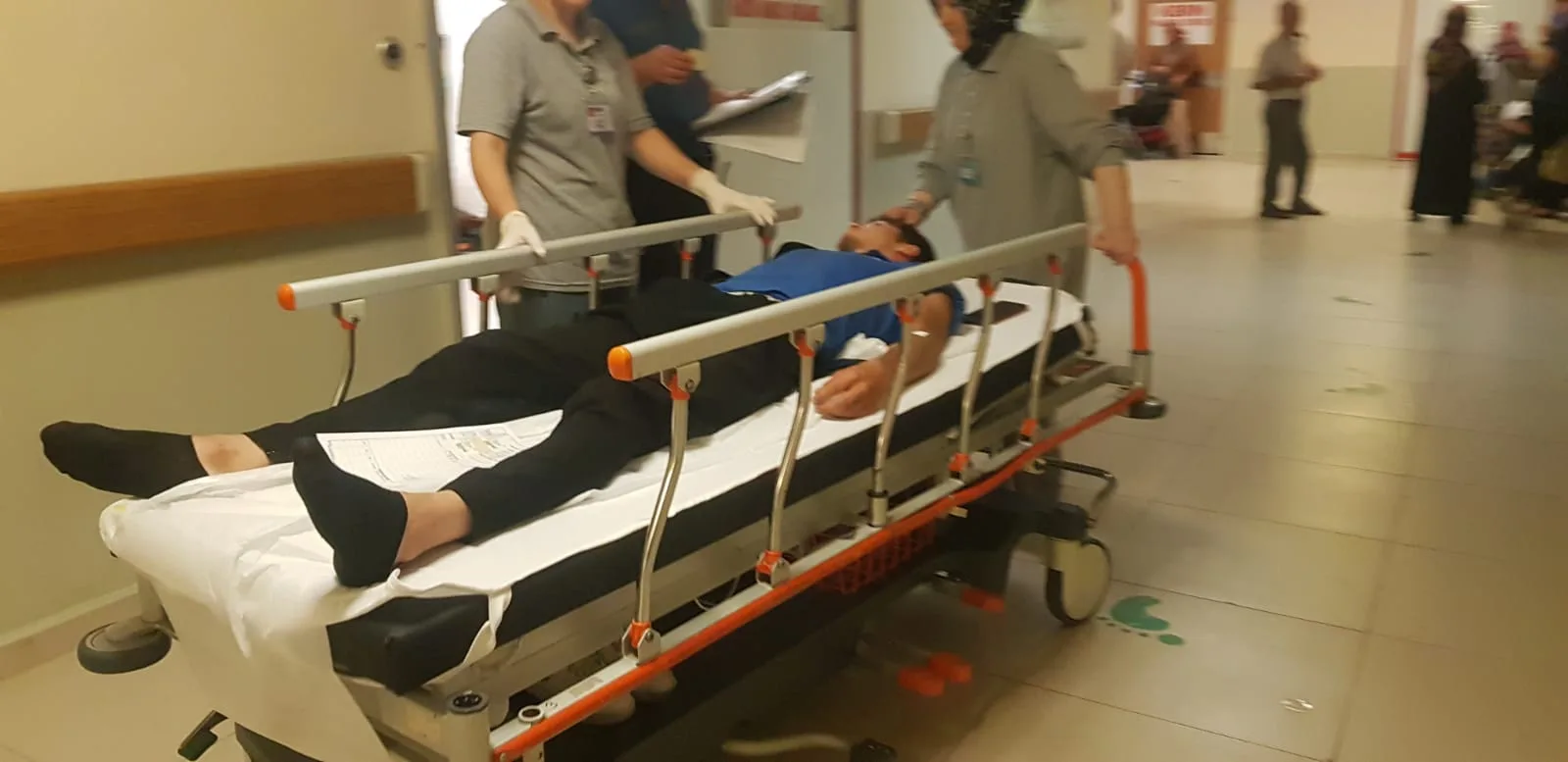 Motosiklet sürücüsü kazada yaralandı