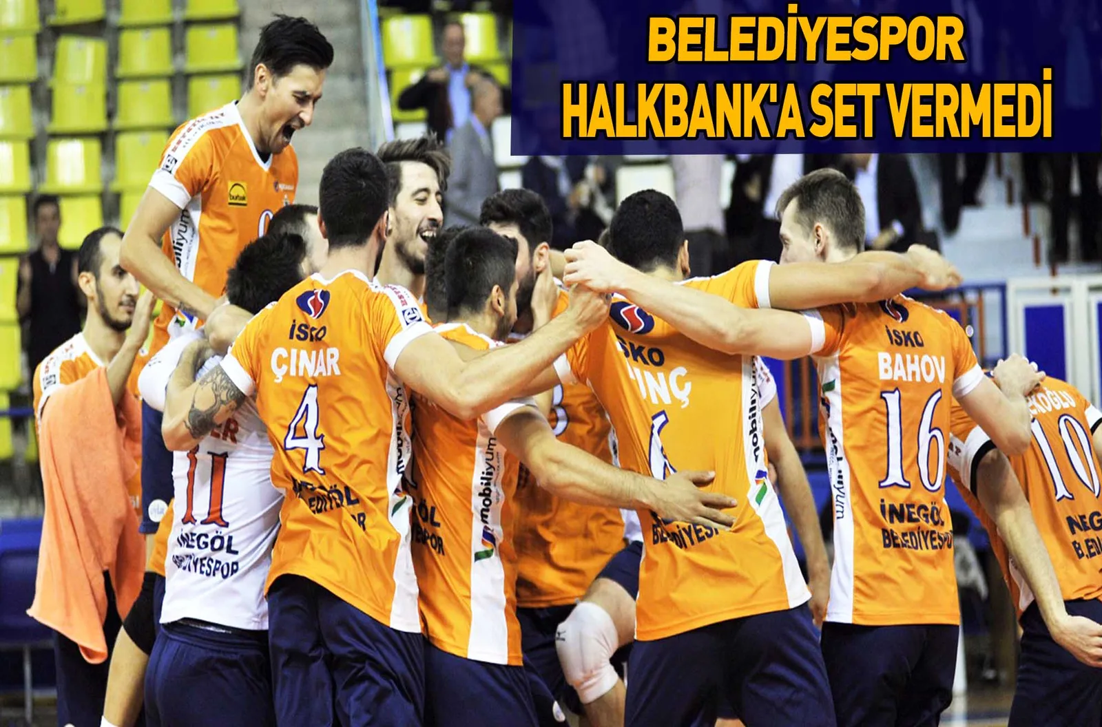BELEDİYESPOR HALKBANK'A SET VERMEDİ