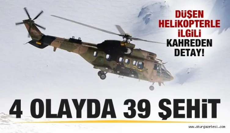 4 olayda 39 şehit!