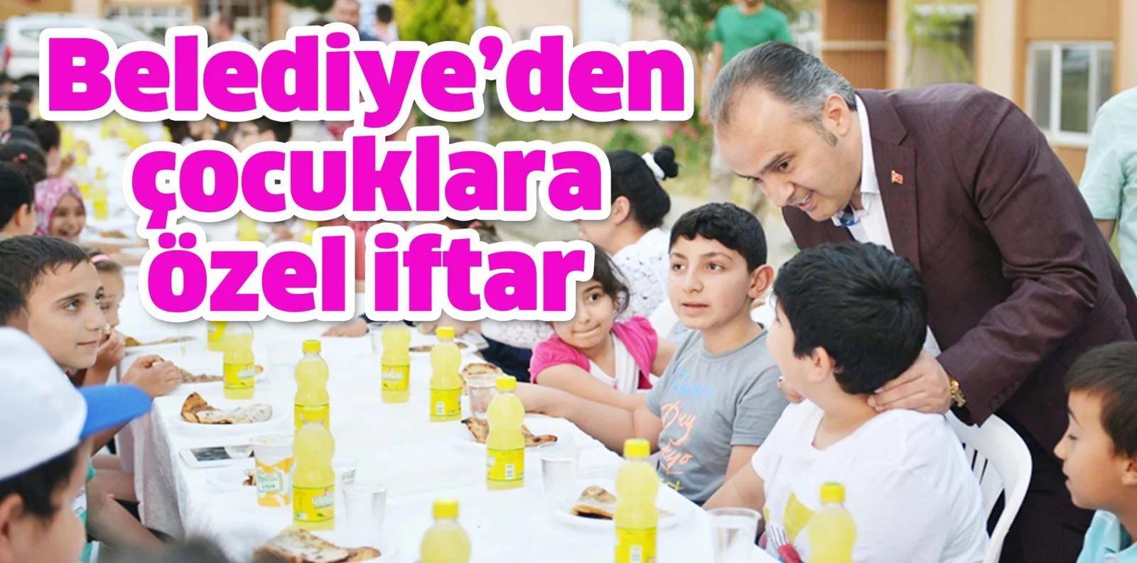 Belediye'den çocuklara özel iftar