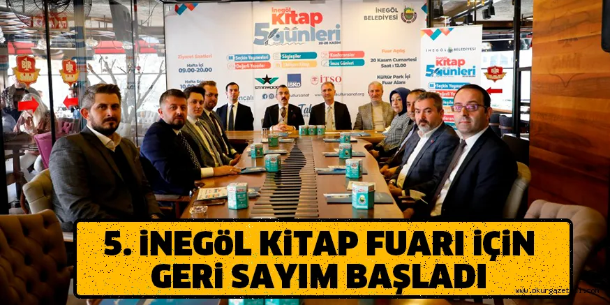 5. iNEGöL KiTAP FUARI iÇiN GERi SAYIM BAŞLADI