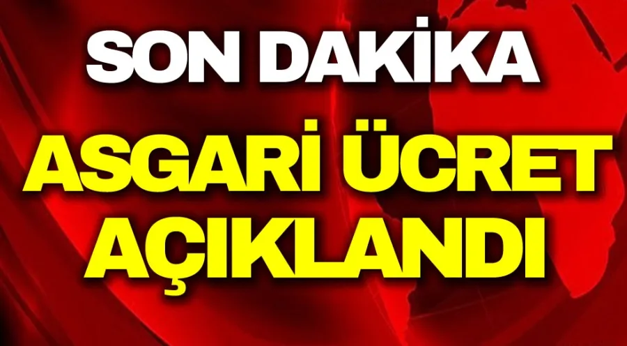 2025 Asgari ücret belli oldu