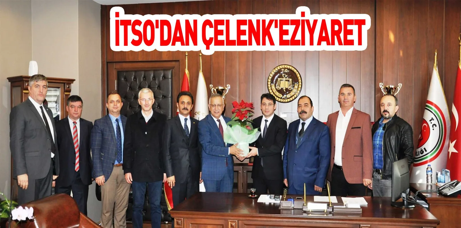İTSO'DAN ÇELENK'EZİYARET