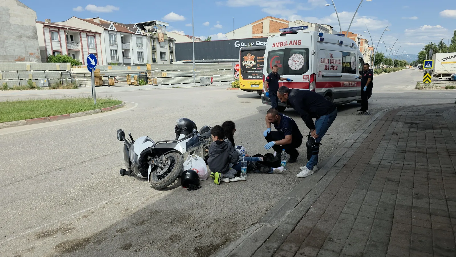İnegöl’de korkutan kaza