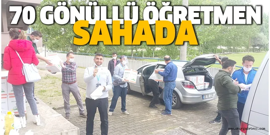 70 GÖNÜLLÜ ÖĞRETMEN SAHADA