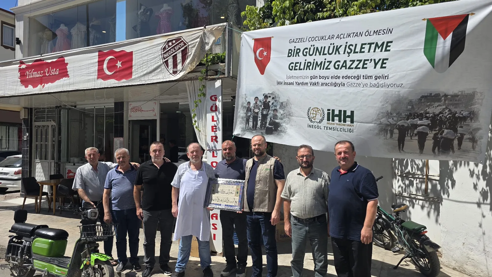 Gazze için İnegöl’den anlamlı destek