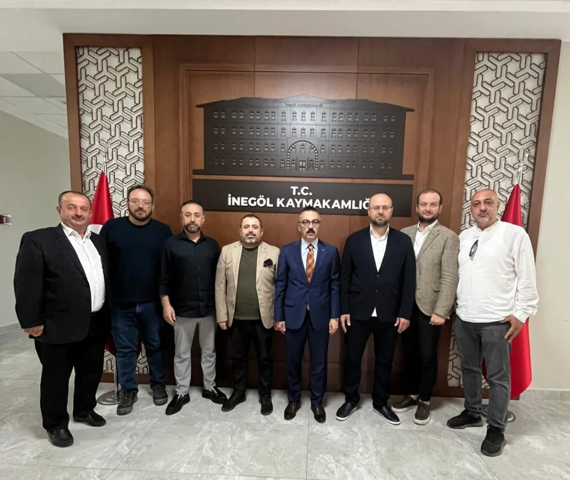 İHH İnegöl Temsilciliği’nden Kaymakam Eren Aslan’a ziyaret