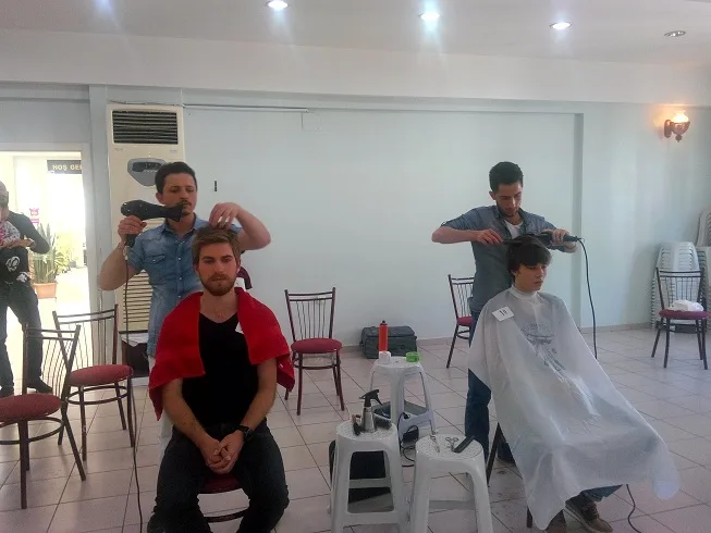 Berberler şova hazırlanıyor