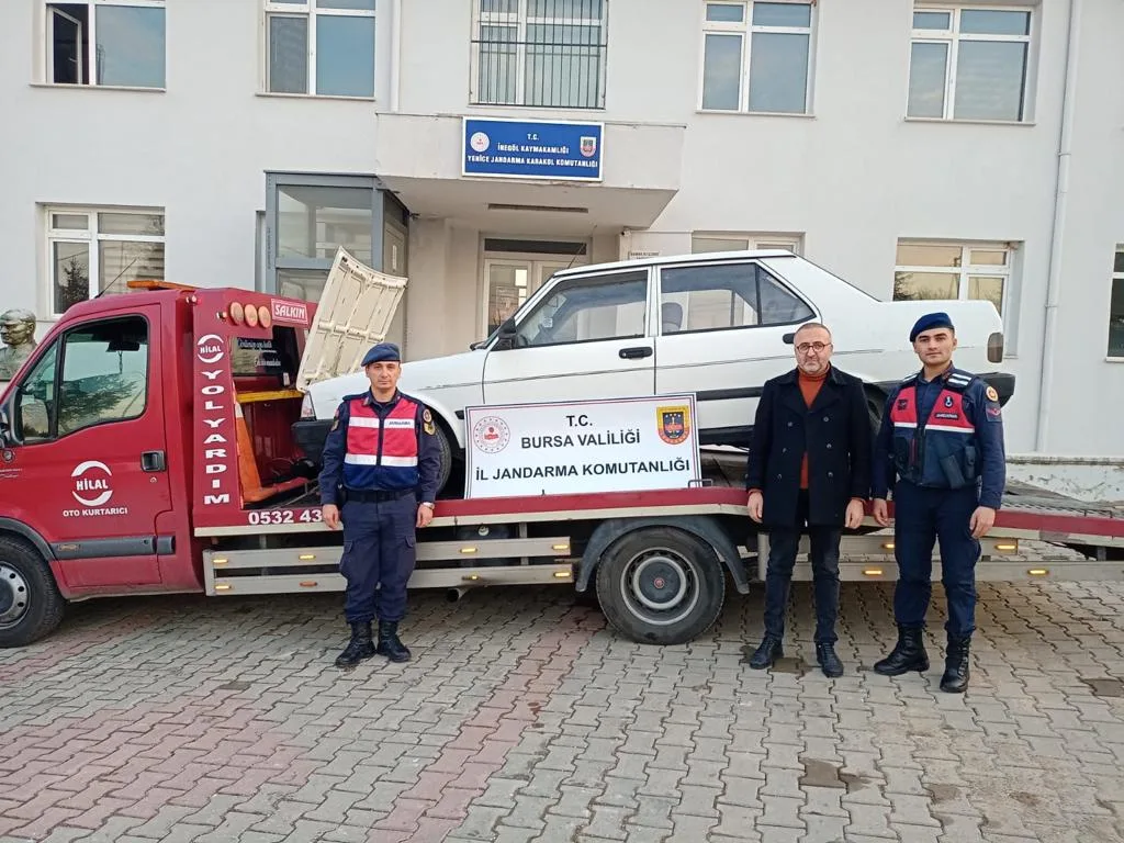 İnegöl’de çalınan araç, İstanbul’da bulundu