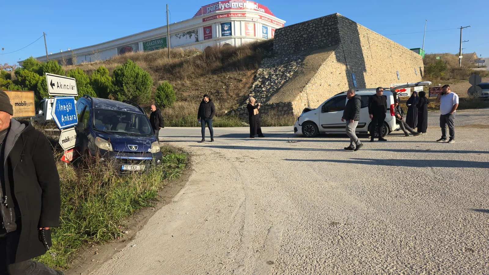 İnegöl'de korkutan kaza