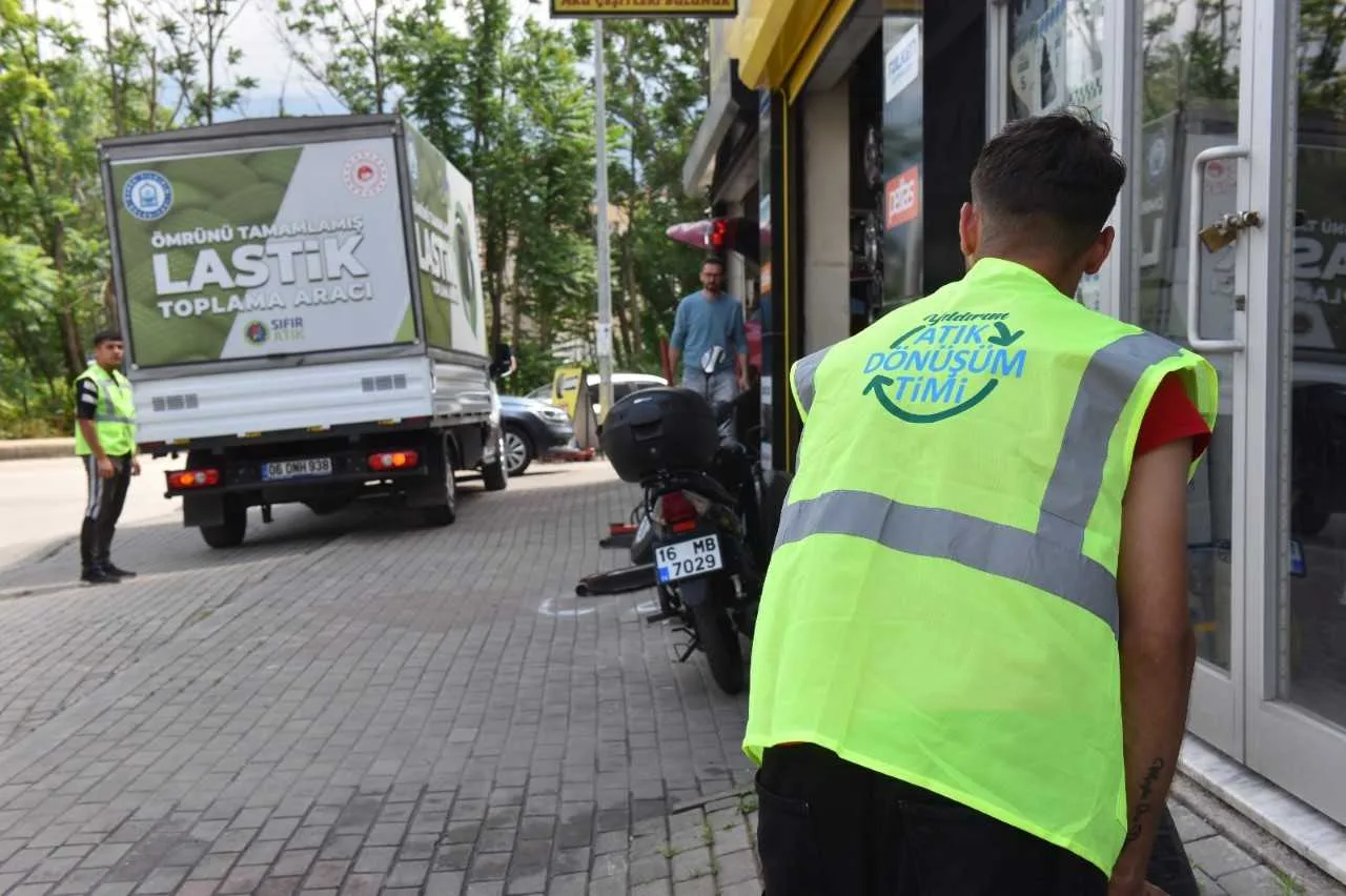 Geri dönüştürülen lastikler ekonomiye katkı sağlıyor