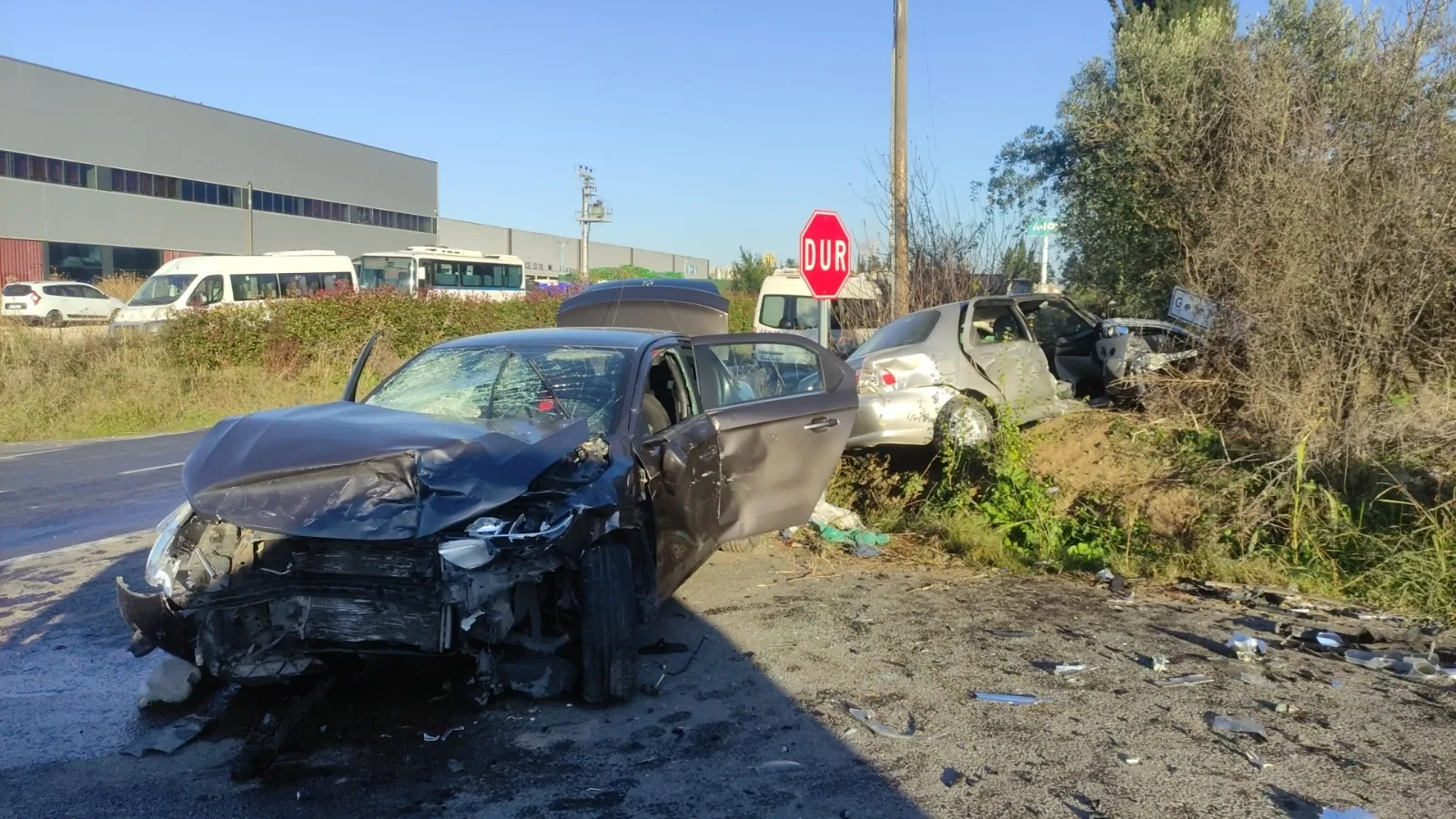İki otomobilin çarpıştığı kazada 7 kişi yaralandı