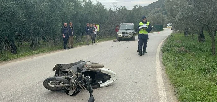 Devrilen motosikletin sürücüsü öldü