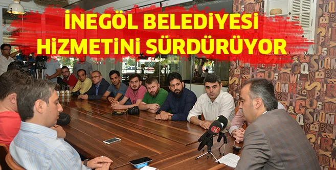 İNEGÖL BELEDİYESİ HİZMETİNİ SÜRDÜRÜYOR