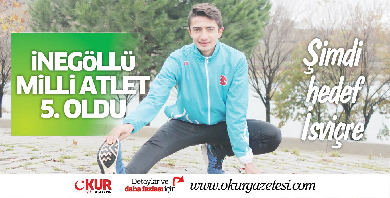 İnegöllü Milli Atlet 5. oldu