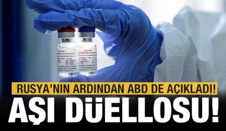 Aşı düellosu! Rusya'nın ardından ABD'den de açıklama geldi