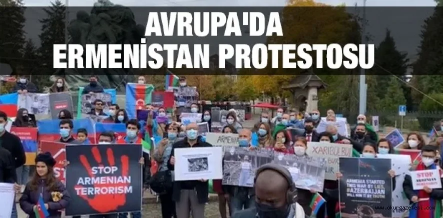 Avrupa'da Ermenistan protestosu