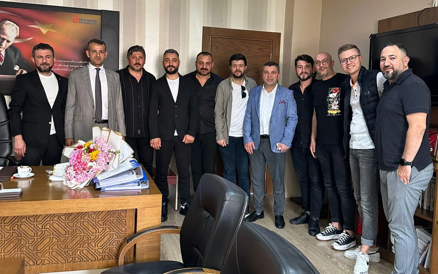 İnegölspor'dan vergi dairesine ziyaret