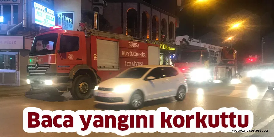 Baca yangını korkuttu