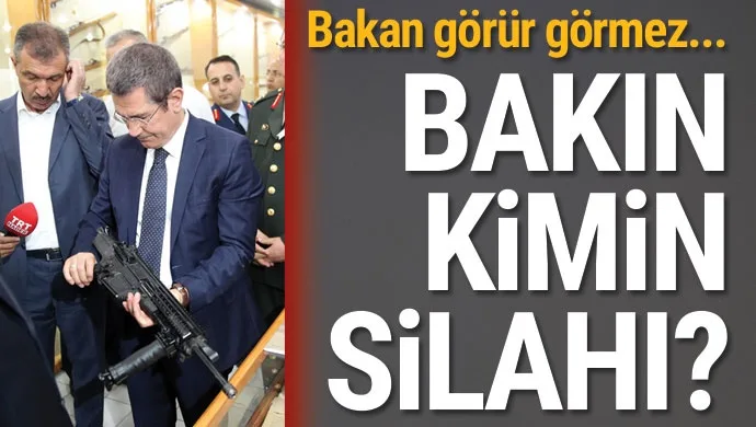 Bakanın eline aldığı tüfek bakın kimin çıktı?