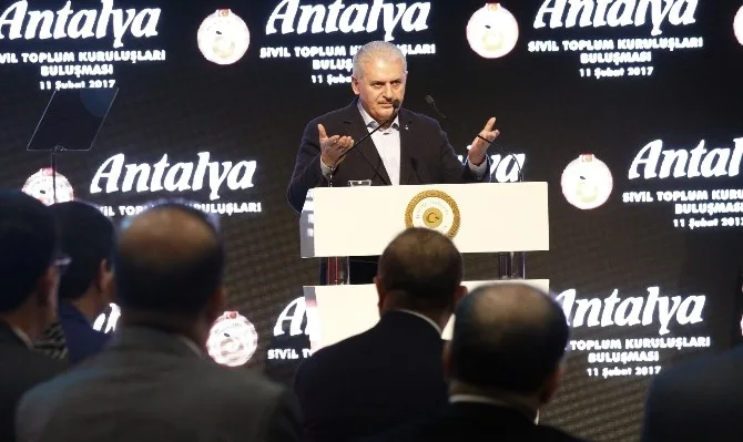 Başbakan Yıldırım Antalyada Stk Temsilcileriyle Bir Araya Geldi