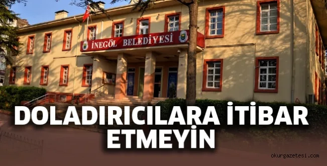 Belediye Vatandaşları Uyardı