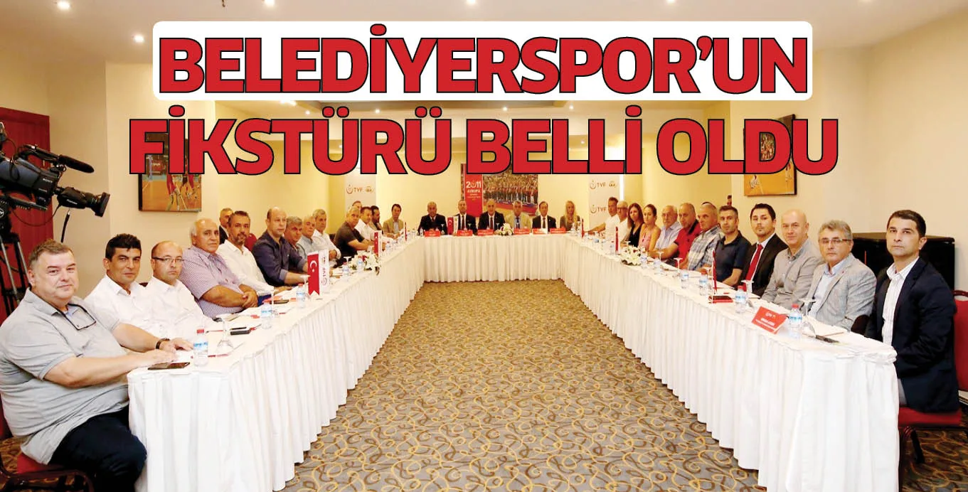 BELEDİYERSPOR'UN FİKSTÜRÜ BELLİ OLDU