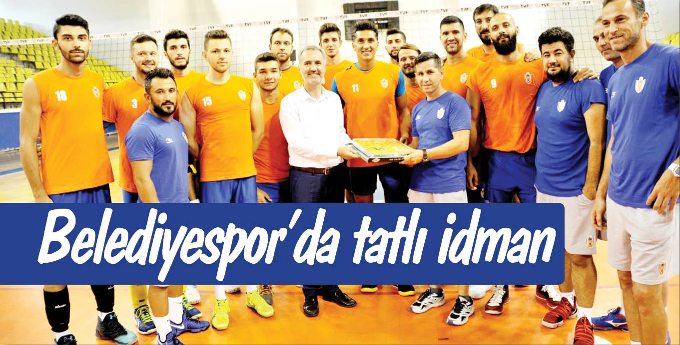 Belediyespor'da tatlı idman