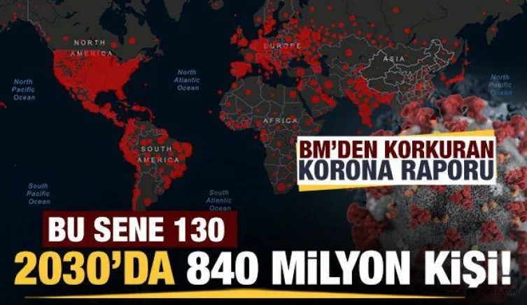 BM'den korkutan korona raporu: 130 milyon kişi için kırmızı alarm