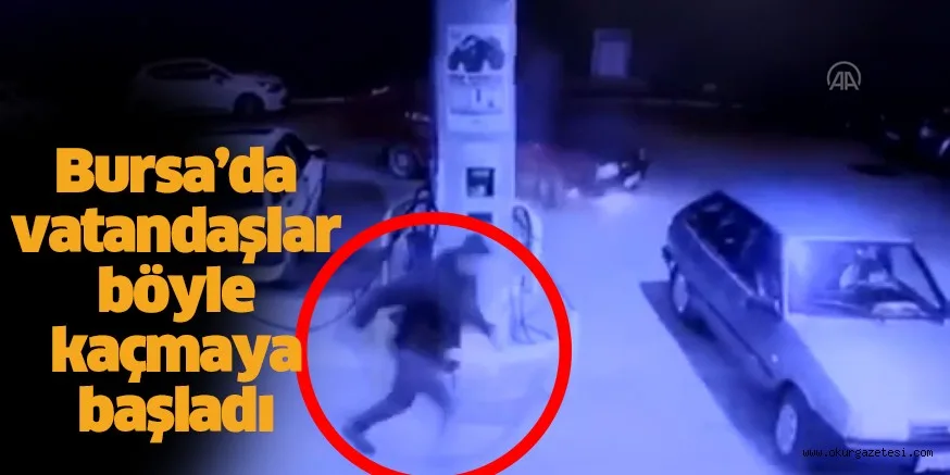 Bursa'da akaryakıt istasyonunda alev alan otomobil kullanılamaz hale geldi