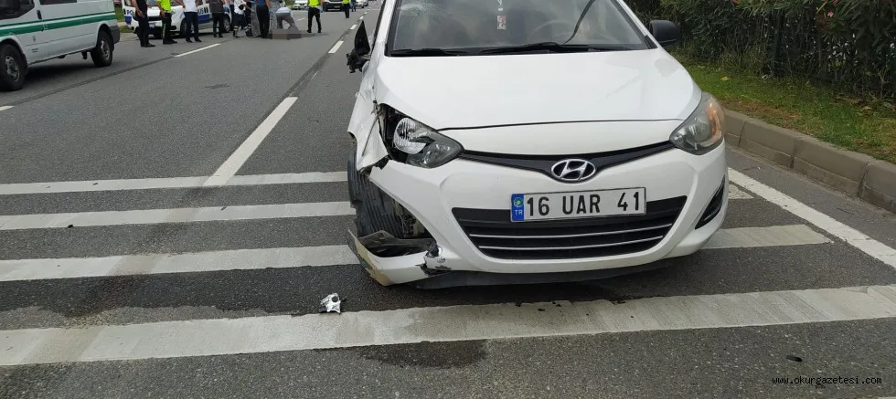 Bursa'da yolun karşısına geçerken otomobilin çarptığı kişi öldü