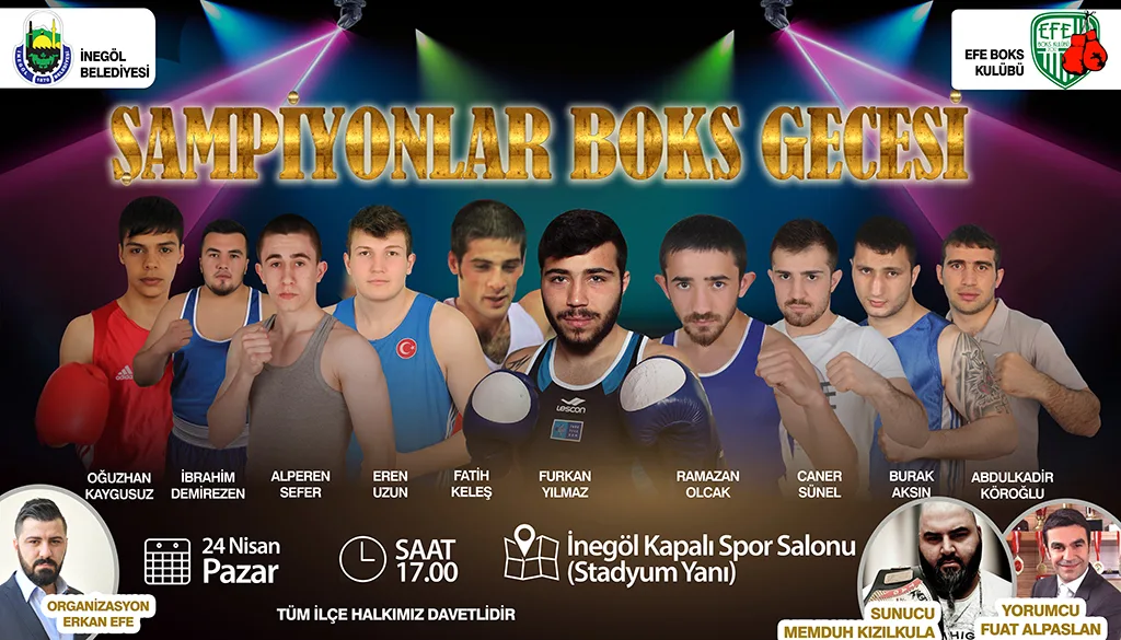 Boks gecesine davet
