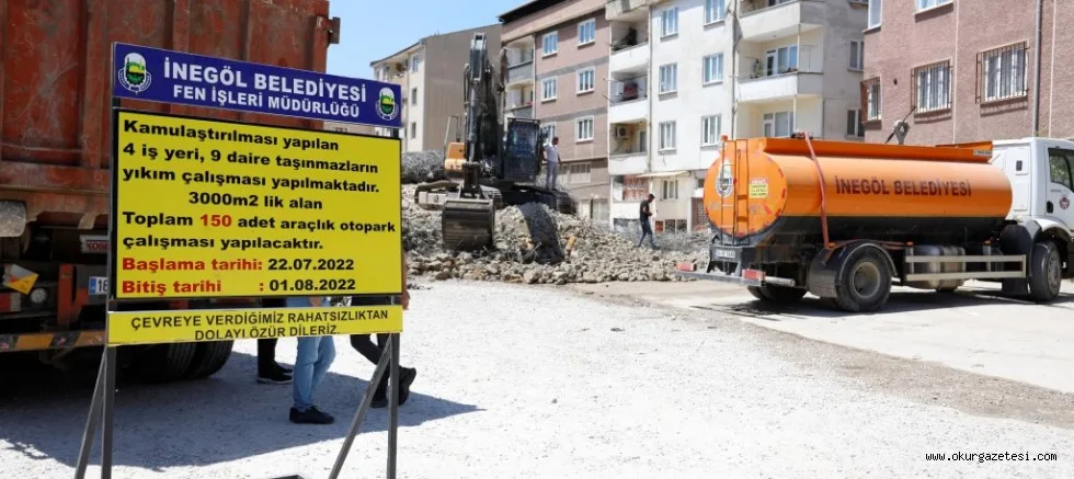 ÇARŞI BÖLGESİNE 150 ARAÇLIK OTOPARK KAZANDIRILIYOR