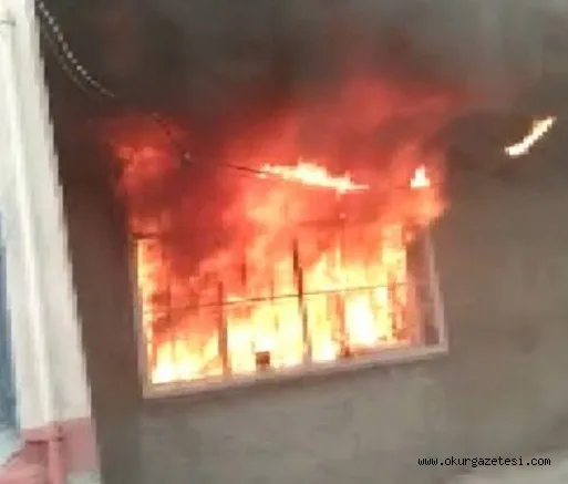 Çıkış nedeni bilinmeyen yangın mahalle sakinlerini korkuttu