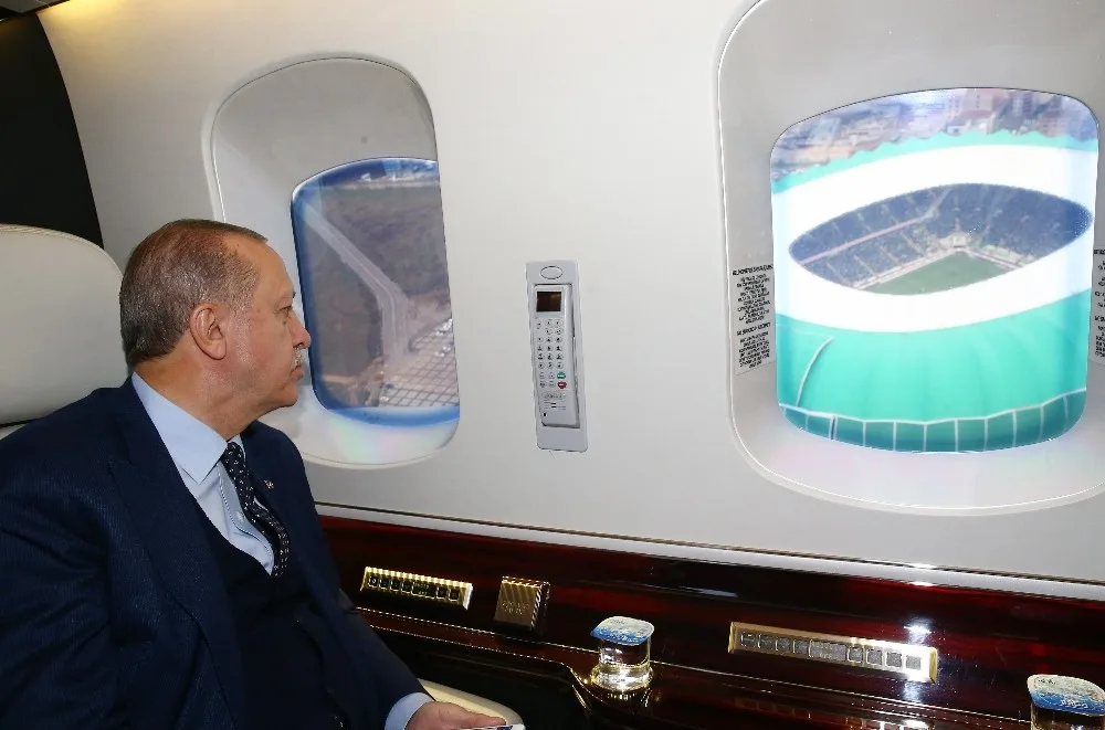 Cumhurbaşkanı Erdoğan, Bursasporun Stadyumunu İnceledi