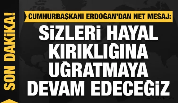 Cumhurbaşkanı Erdoğan'dan tarihi törende 'Cumhur İttifakı' mesajı