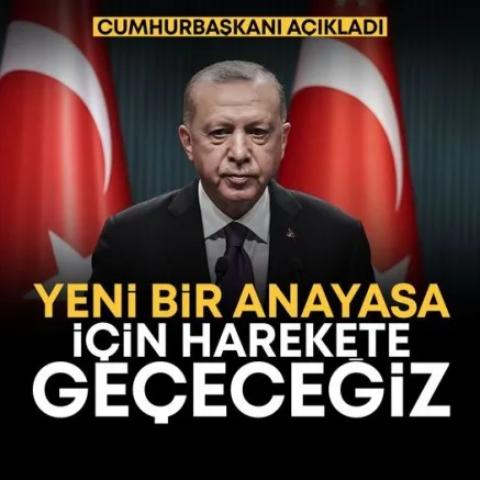 Cumhurbaşkanı Erdoğan: Yeni anayasa için harekete geçebiliriz