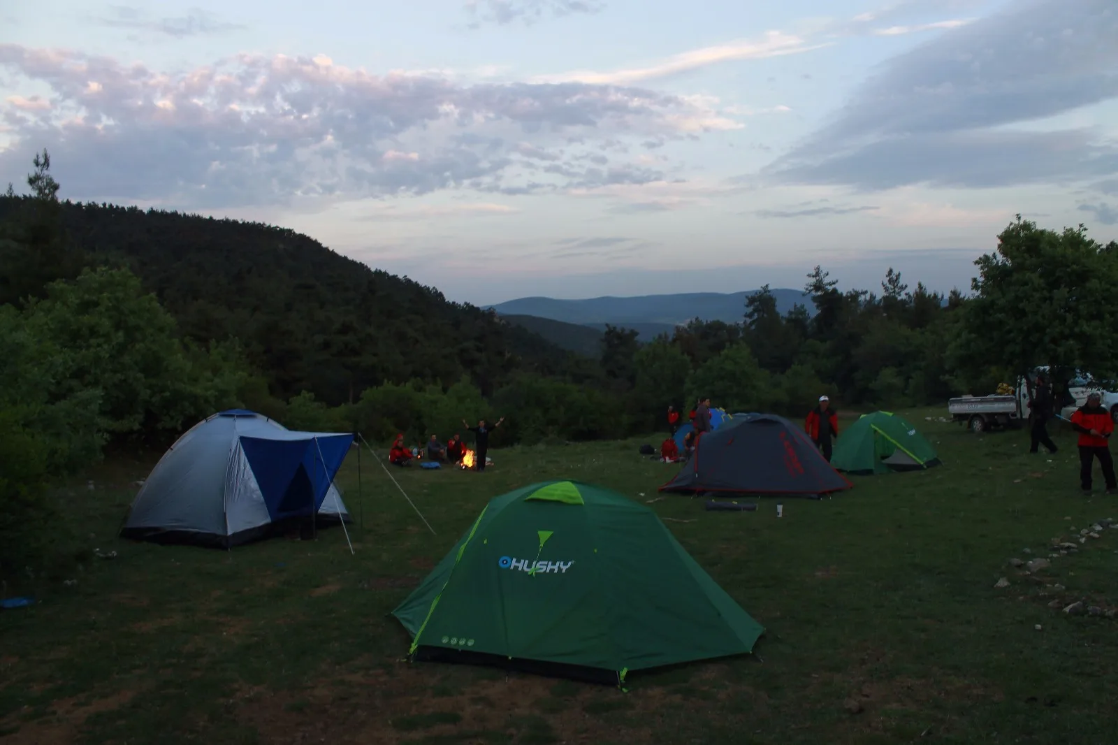 Dağcılar Narlıdere’de kamp kurdular