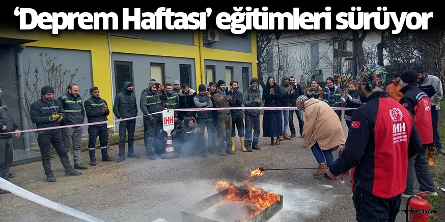 ‘Deprem Haftası’ eğitimleri sürüyor