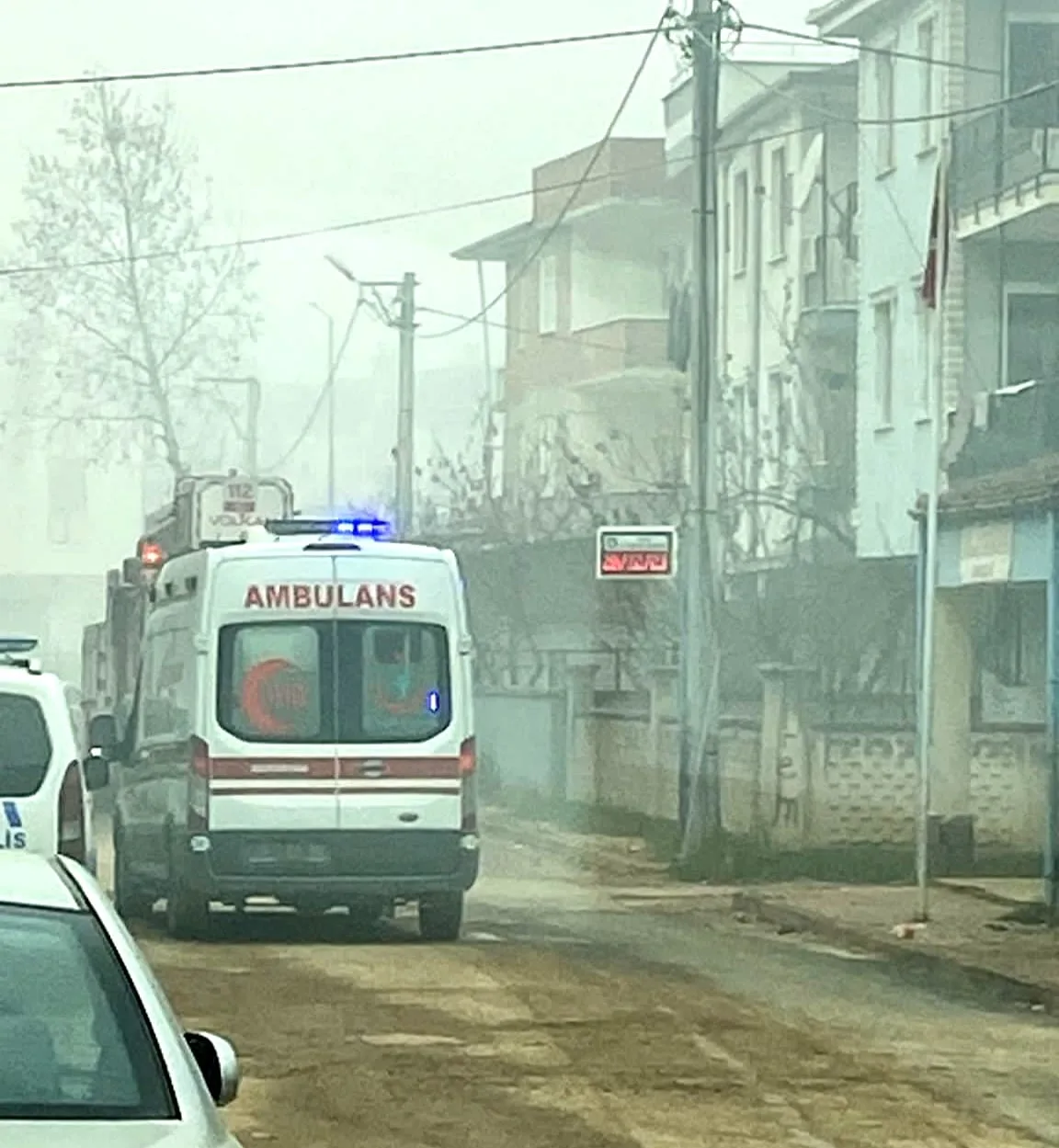 İnegöl'de çatı katı alev aldı